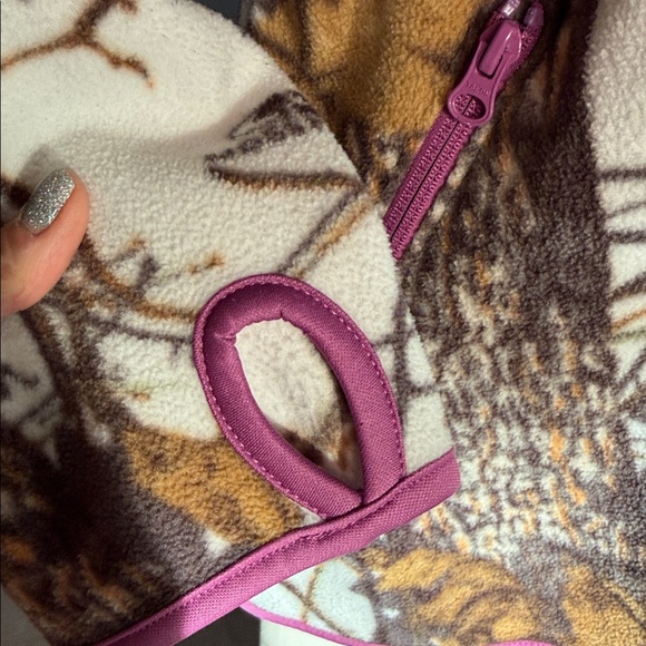 MOSSY OAK Women’s/Girls 1/2 Zip Fleece Pullover - Picture 3 of 6